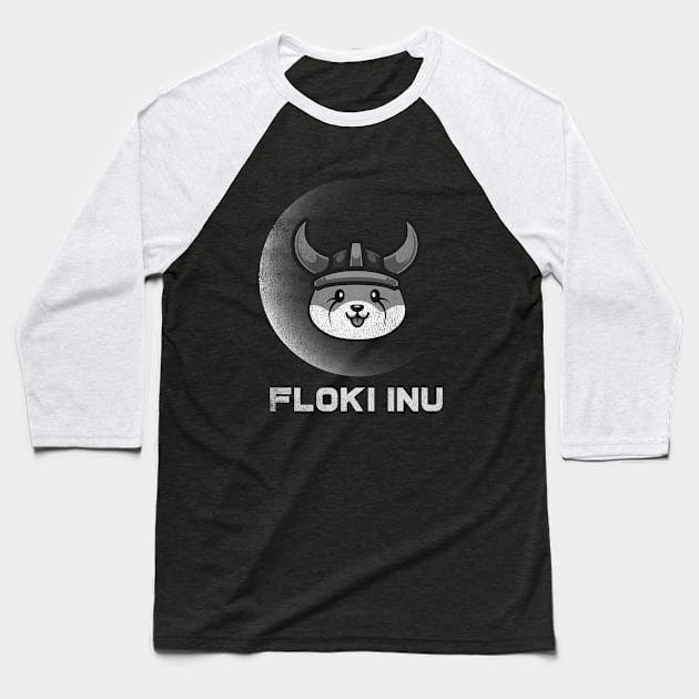 Vintage Floki Inu Coin To The Moon Floki Army Crypto Token Cryptocurrency Blockchain Wallet Birthday Gift For Men Women Kids Baseball T-Shirt by Thingking About